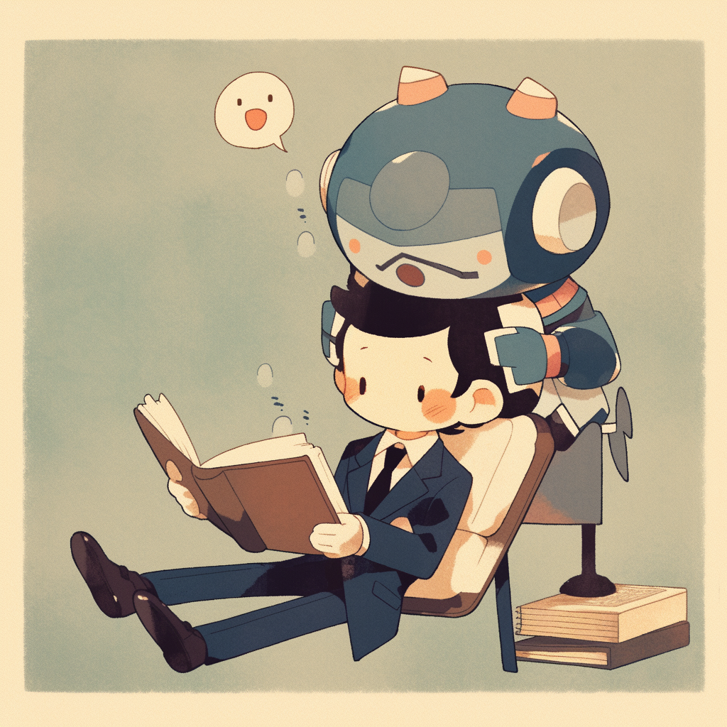 Image /images/gaiusred_a_japanese_salaryman_reading_a_book_with_a_sleek_robot_8250a88f-ddc4-49b5-942c-ee3362000238.png